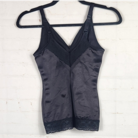 Ruby Ribbon Full Support & Compression Shapewear Pin-Up Lace Cami Espresso 32 XS - Picture 5 of 13